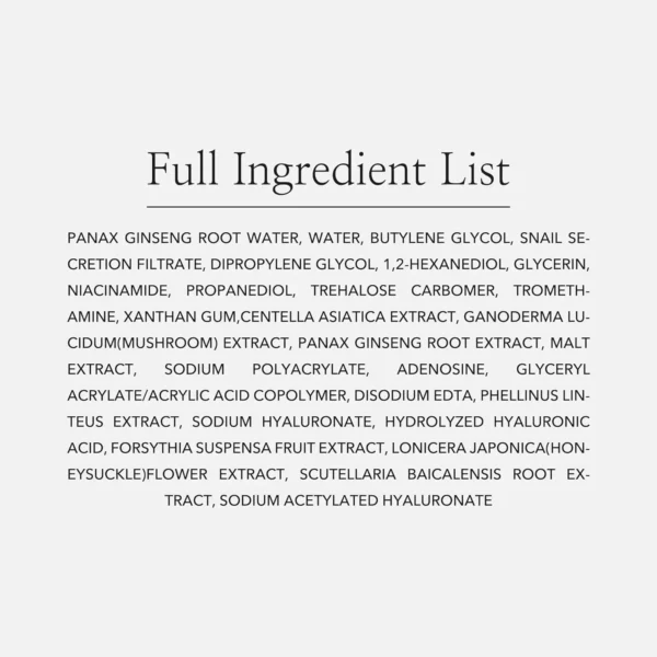 Beauty of Joseon سيروم الإحياء: جينسنغ + مخاط الحلزون – 30 مل