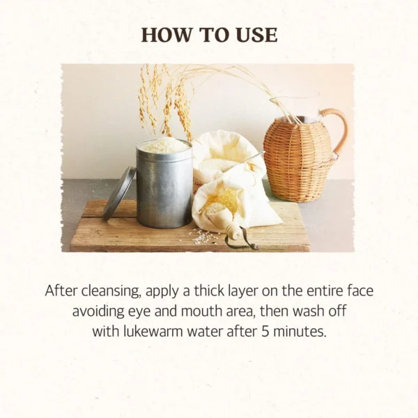 SKINFOOD - Rice Daily Brightening Mask Wash Off - 210g