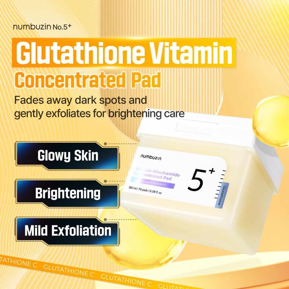 Numbuzin N 5 Vitamin-niacinamide Concentrated Pad 180ml (70 Pads) – Image 3
