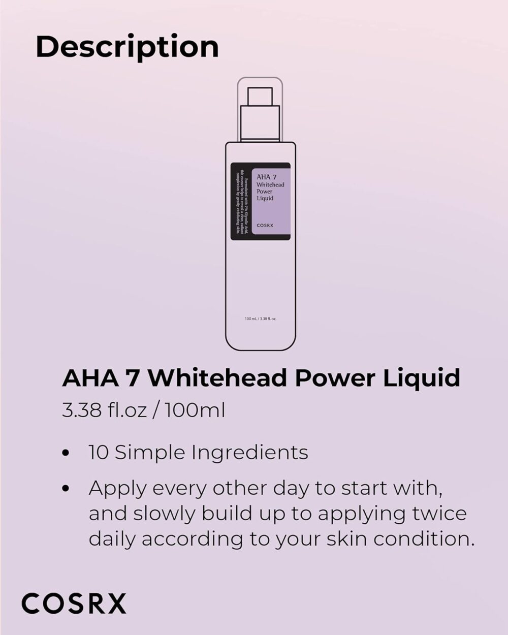 Cosrx Aha 7 Whitehead Power Liquid 100ml – Image 3